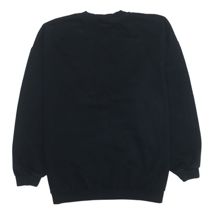 Gymshark Women's Black XL Crew Neck Pullover Sweatshirt Cotton Blend