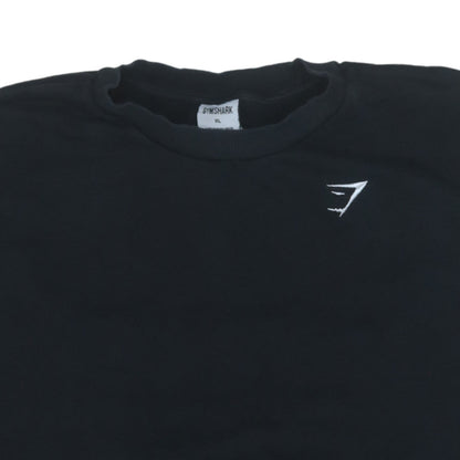 Gymshark Women's Black XL Crew Neck Pullover Sweatshirt Cotton Blend