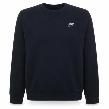 Nike Men Black Small Pullover Sweatshirt Crew Neck Fleece