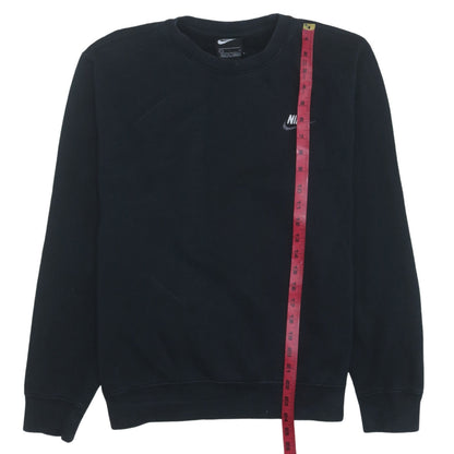 Nike Men Black Small Pullover Sweatshirt Crew Neck Fleece