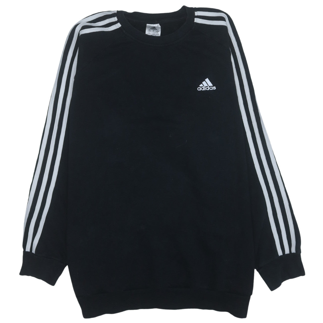 Adidas Women Black Crew Neck Pullover Sweatshirt XL 20-22