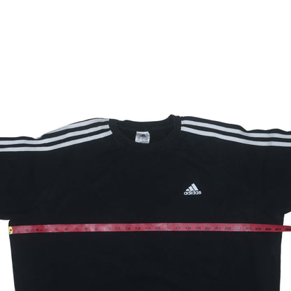 Adidas Women Black Crew Neck Pullover Sweatshirt XL 20-22