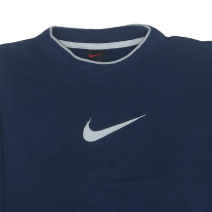Nike Women’s Blue Crew Neck Pullover Sweatshirt XL Classic Fit