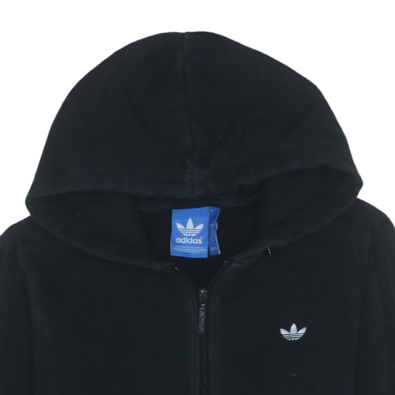Adidas Men's Black Full Zip Hoodie Medium Regular Fit