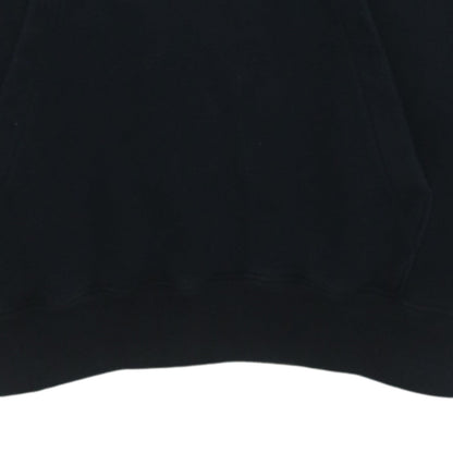 Champion Men's Black Medium Pullover Hoodie Logo Tape Sleeve