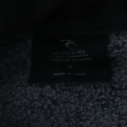 Rip Curl Men's Black Pullover Hoodie M Graphic Fleece Surf Style