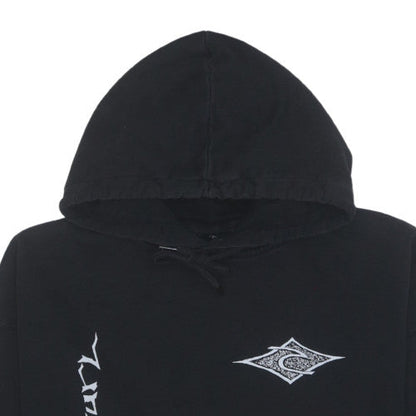 Rip Curl Men's Black Pullover Hoodie M Graphic Fleece Surf Style