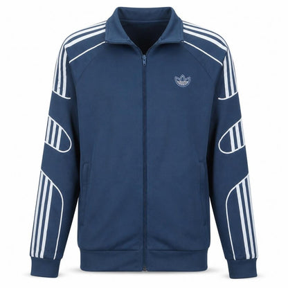 Adidas Men's Blue Full Zip Track Jacket Size M Regular Fit