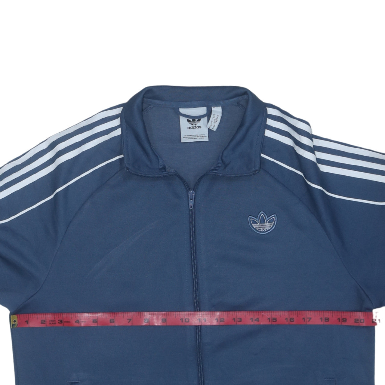 Adidas Men's Blue Full Zip Track Jacket Size M Regular Fit