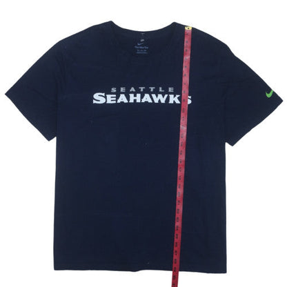 Nike Men's Navy Seattle Seahawks XL Crew Neck Graphic T-Shirt