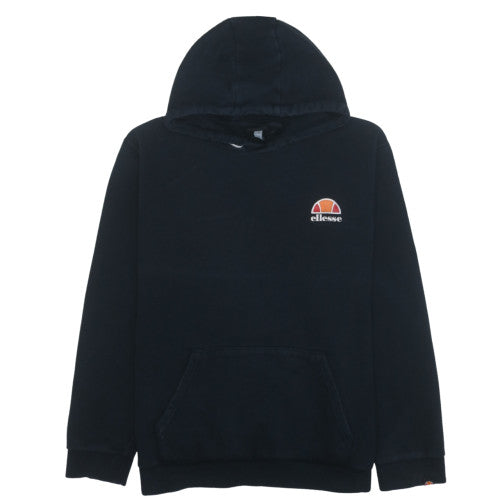 Ellesse Men's Black Pullover Hoodie 4XL Fleece Logo Sweatshirt
