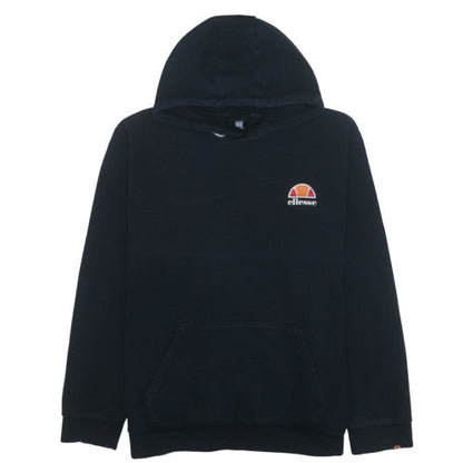 Ellesse Men's Black Pullover Hoodie 4XL Fleece Logo Sweatshirt