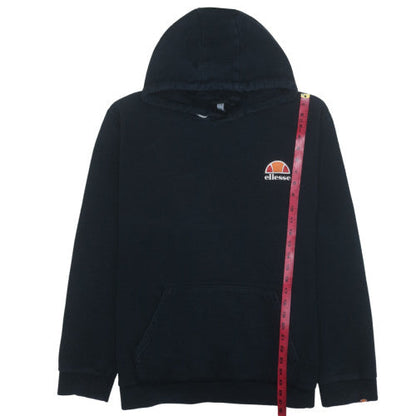 Ellesse Men's Black Pullover Hoodie 4XL Fleece Logo Sweatshirt