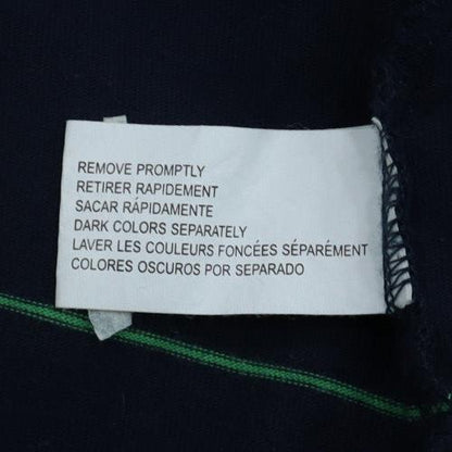 Chaps Men's Black Striped Polo Shirt XL Cotton Classic Fit
