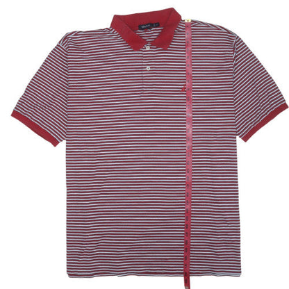 Nautica Men's Red Striped Cotton Polo Shirt 2XLT Big & Tall