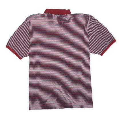 Nautica Men's Red Striped Cotton Polo Shirt 2XLT Big & Tall