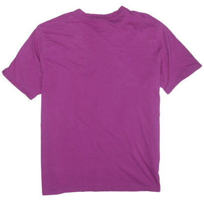 Fila Unisex Purple Colourblock Cotton T-Shirt Size XL