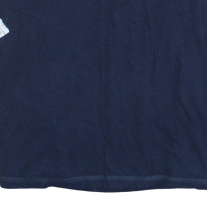 Lee Men's Blue USA Henley Polo Shirt XL Cotton Short Sleeve
