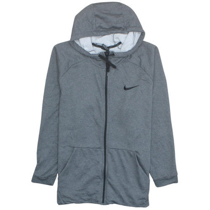Nike Men's Grey Dri-Fit Full Zip Hoodie 2XL Sportswear