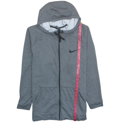 Nike Men's Grey Dri-Fit Full Zip Hoodie 2XL Sportswear