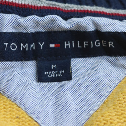 Tommy Hilfiger Men's Yellow Full Zip Cotton Jumper Size M