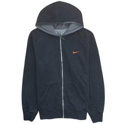 Nike Men's Black Full Zip Hoodie XL Fleece Cotton Blend Athletic Dept