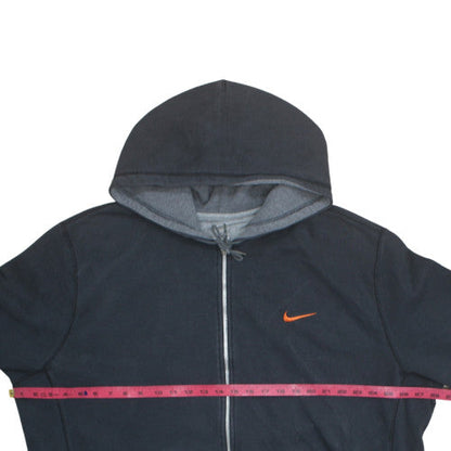 Nike Men's Black Full Zip Hoodie XL Fleece Cotton Blend Athletic Dept