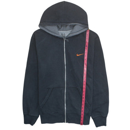 Nike Men's Black Full Zip Hoodie XL Fleece Cotton Blend Athletic Dept