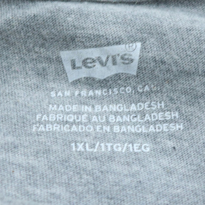 Levi's Men's Grey Logo Graphic Short Sleeve T-Shirt XL Regular Fit