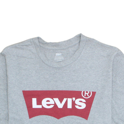 Levi's Men's Grey Logo Graphic Short Sleeve T-Shirt XL Regular Fit