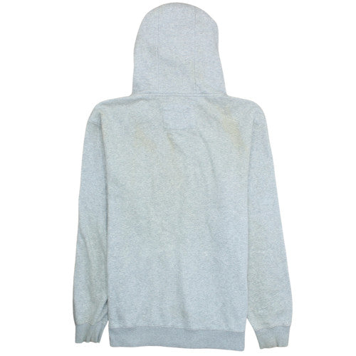Quiksilver Men’s Grey Pullover Hoodie XL Logo Surf Fleece