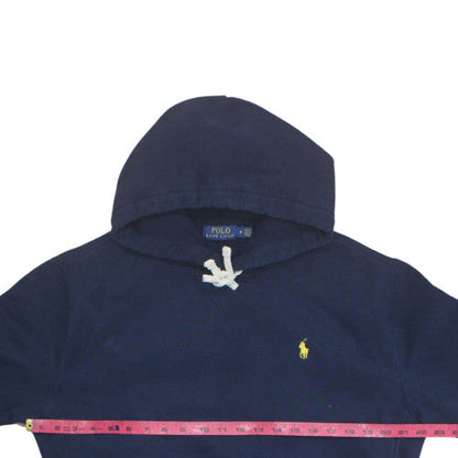 Ralph Lauren Men's Blue Pullover Hoodie M Embroidered Logo