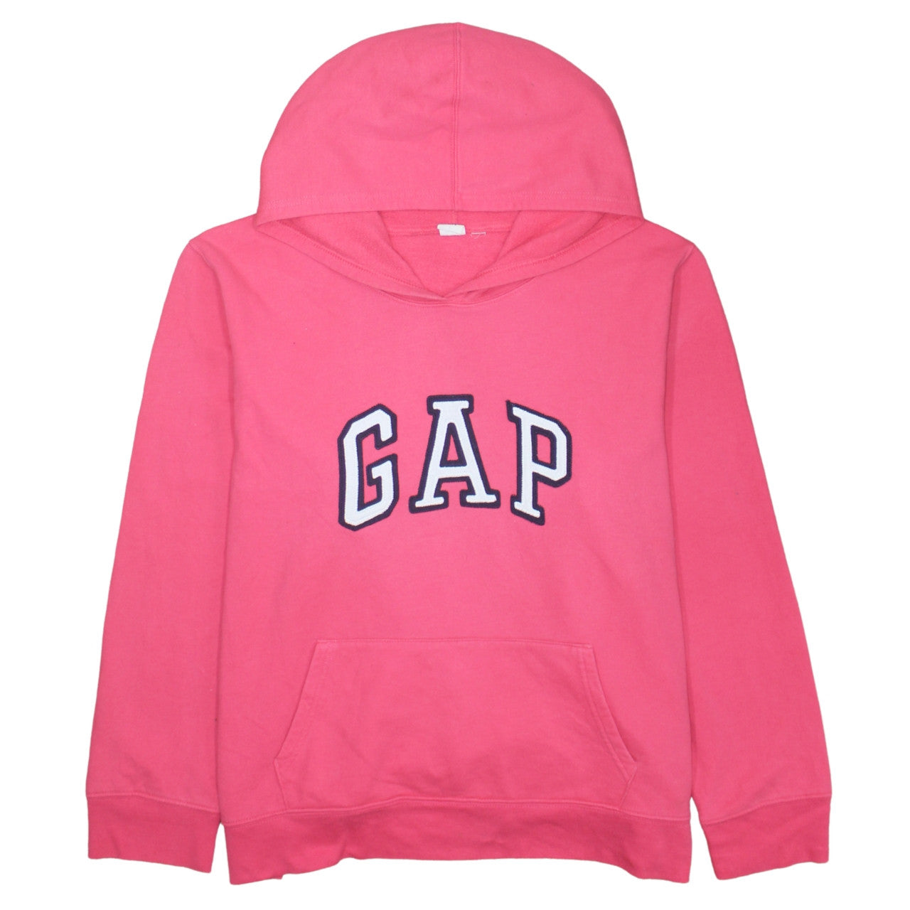 GAP Women Pink Pullover Hoodie XL Cotton Blend Logo Casual