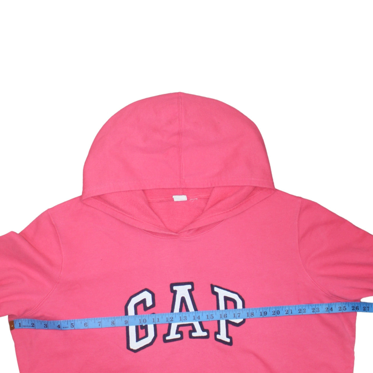 GAP Women Pink Pullover Hoodie XL Cotton Blend Logo Casual