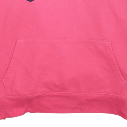 GAP Women Pink Pullover Hoodie XL Cotton Blend Logo Casual