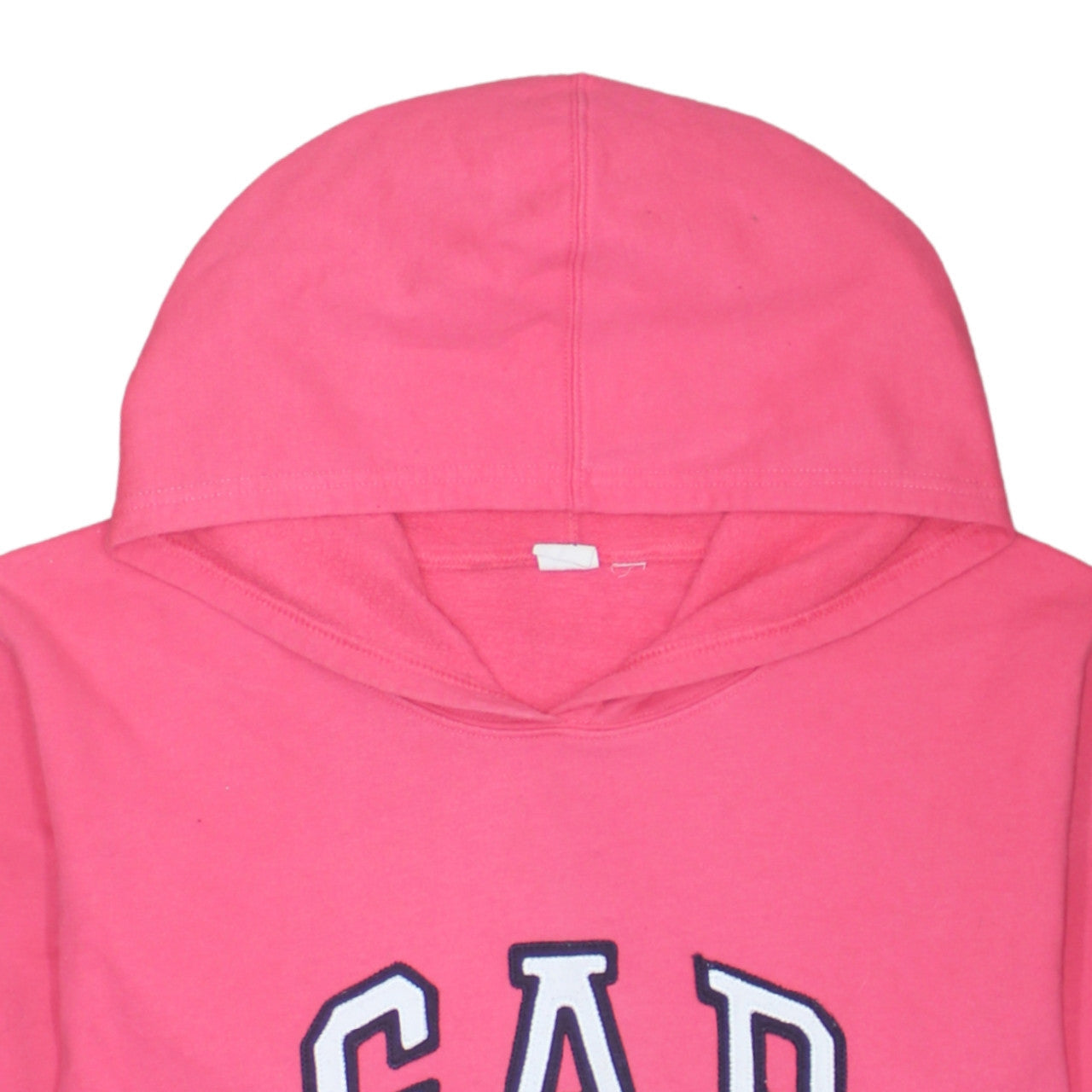 GAP Women Pink Pullover Hoodie XL Cotton Blend Logo Casual