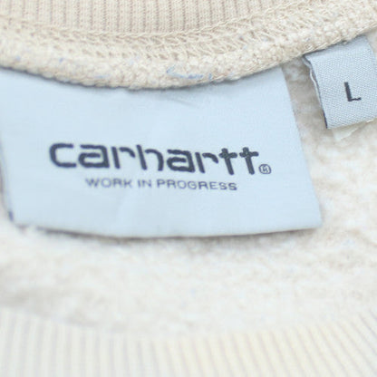 Carhartt Men's Beige Crew Neck Pullover Sweatshirt L
