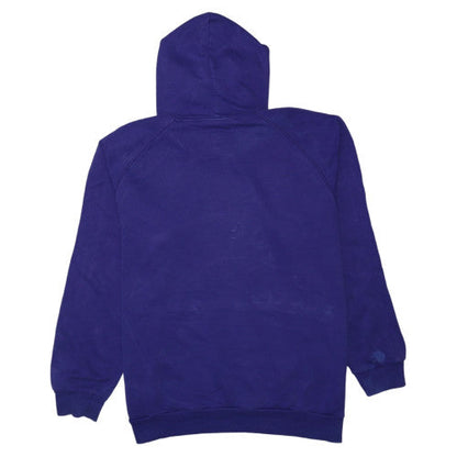 Adidas Mens Blue 2XL Pullover Hoodie with Logo and Stripes