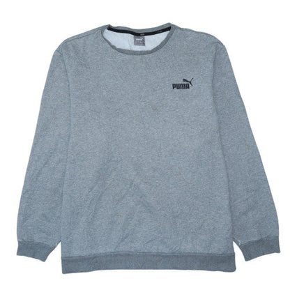Puma Men's Grey 4XL Pullover Crew Neck Sweatshirt