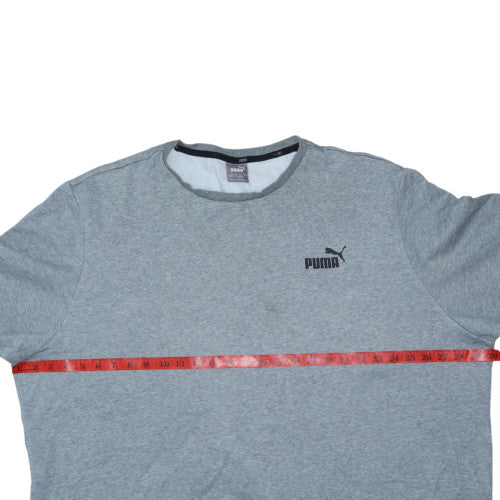 Puma Men's Grey 4XL Pullover Crew Neck Sweatshirt