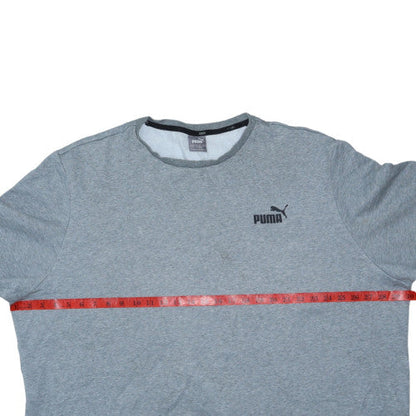 Puma Men's Grey 4XL Pullover Crew Neck Sweatshirt