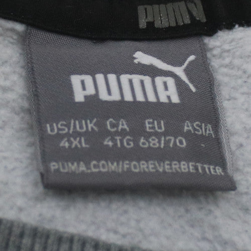 Puma Men's Grey 4XL Pullover Crew Neck Sweatshirt