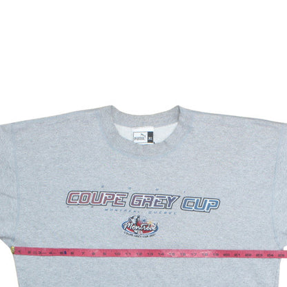 Puma Men's Grey Coupe Grey Cup Montreal 2001 XL Sweatshirt