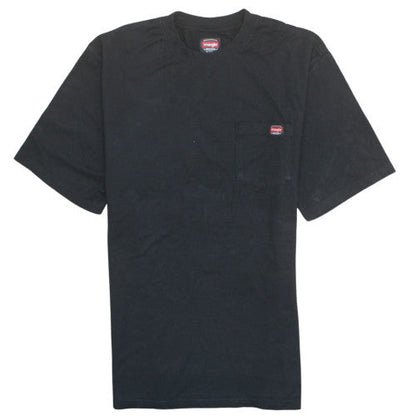 Wrangler Workwear Men's Black XLT Crew Neck Cotton T-Shirt