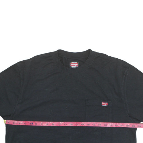 Wrangler Workwear Men's Black XLT Crew Neck Cotton T-Shirt