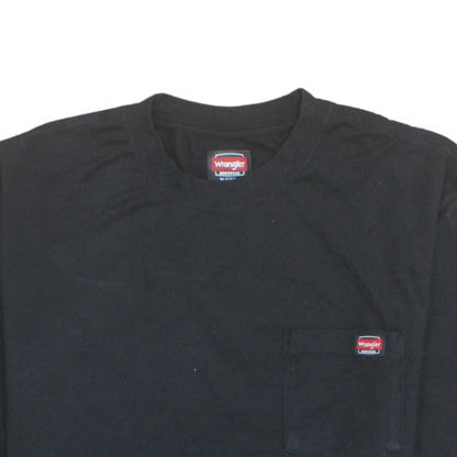 Wrangler Workwear Men's Black XLT Crew Neck Cotton T-Shirt