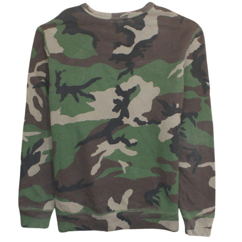 Ralph Lauren Boys Green Camouflage Pullover Sweatshirt L 14-16 Years