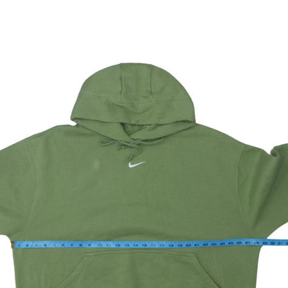 Nike Women Green Pullover Hoodie 2XL Hooded Sweatshirt Cotton Blend