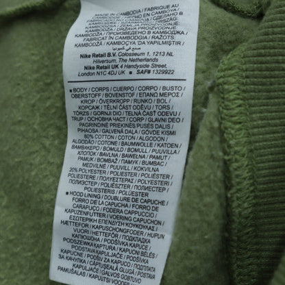 Nike Women Green Pullover Hoodie 2XL Hooded Sweatshirt Cotton Blend