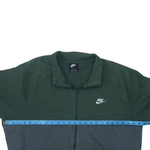 Nike Men's Green 2XL Track Jacket Full Zip Fleece Activewear